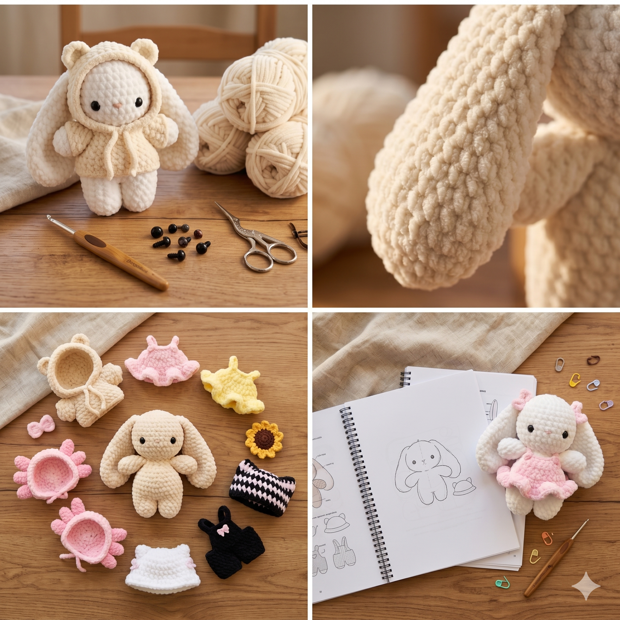 10 in 1 Baby Bunny in Clothing Crochet Pattern Bundle 2