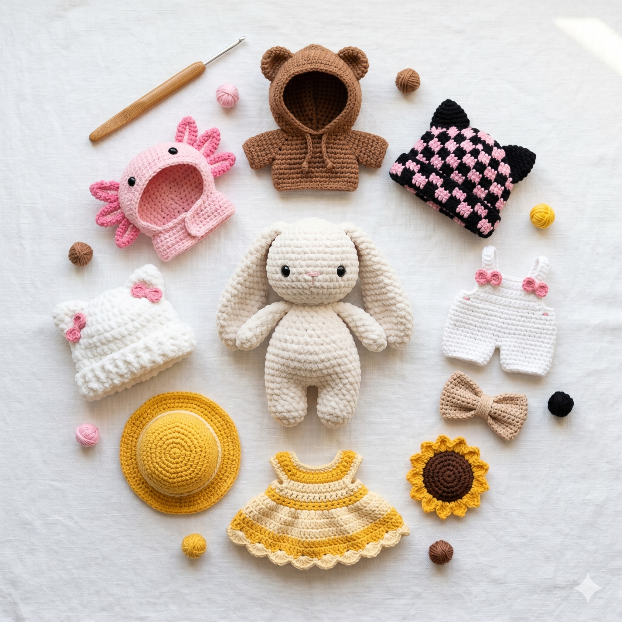10 in 1 Baby Bunny in Clothing Crochet Pattern Bundle 2